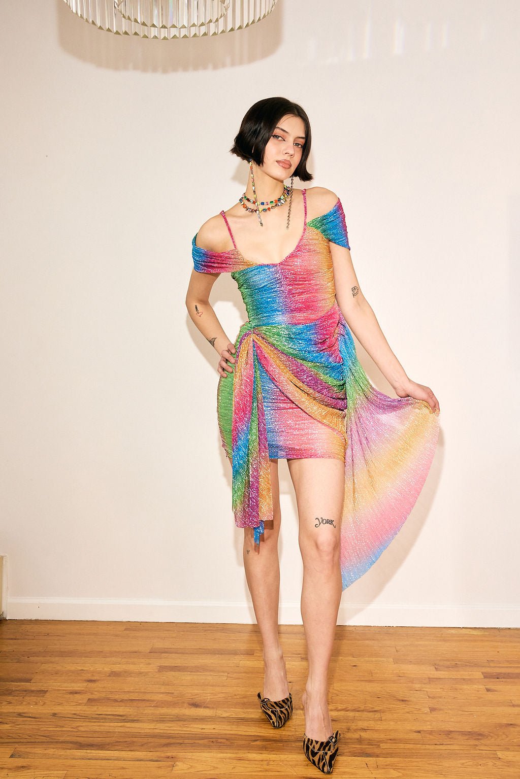 Rainbow B Dress